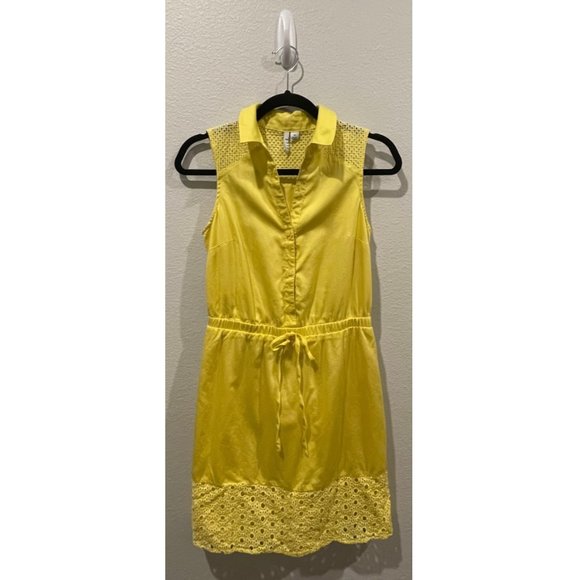 ELLE Yellow Mini Dress - Picture 1 of 3